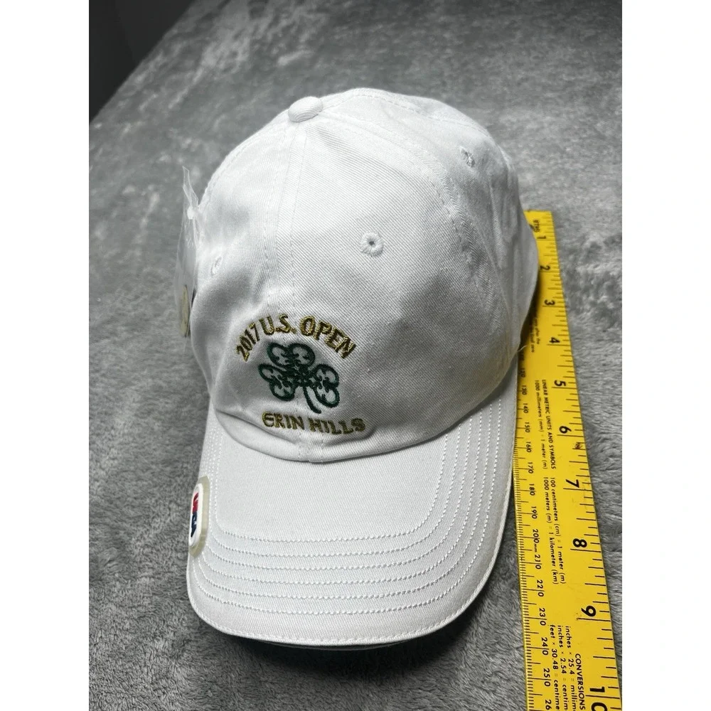 USGA 2017 US Open Erin Hills Golf Hat White Member Adjustable Cap w/ Ball Marker